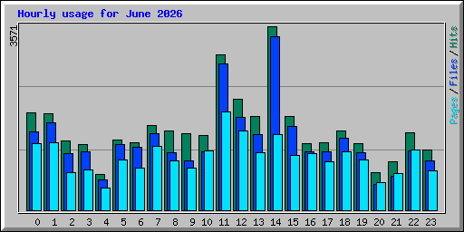 Hourly usage for June 2026